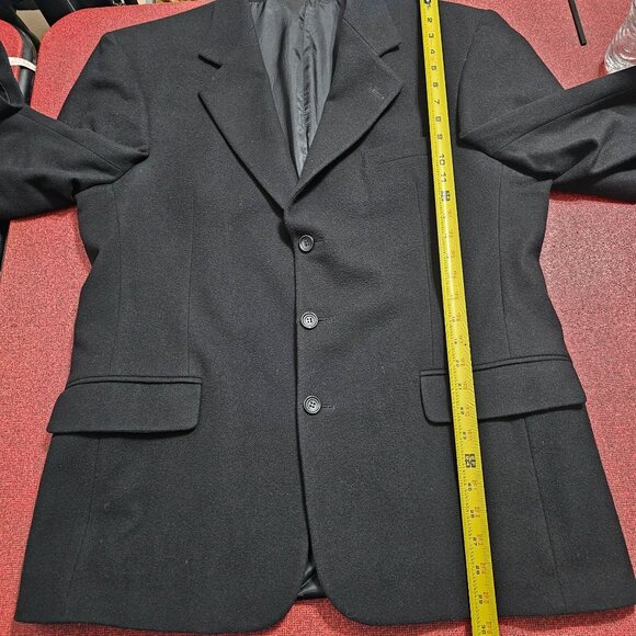 Gianfranco Ruffini Men Black Cashmere Blend Blazer Sz 42R Quiet Luxury Old Money - Picture 11 of 13